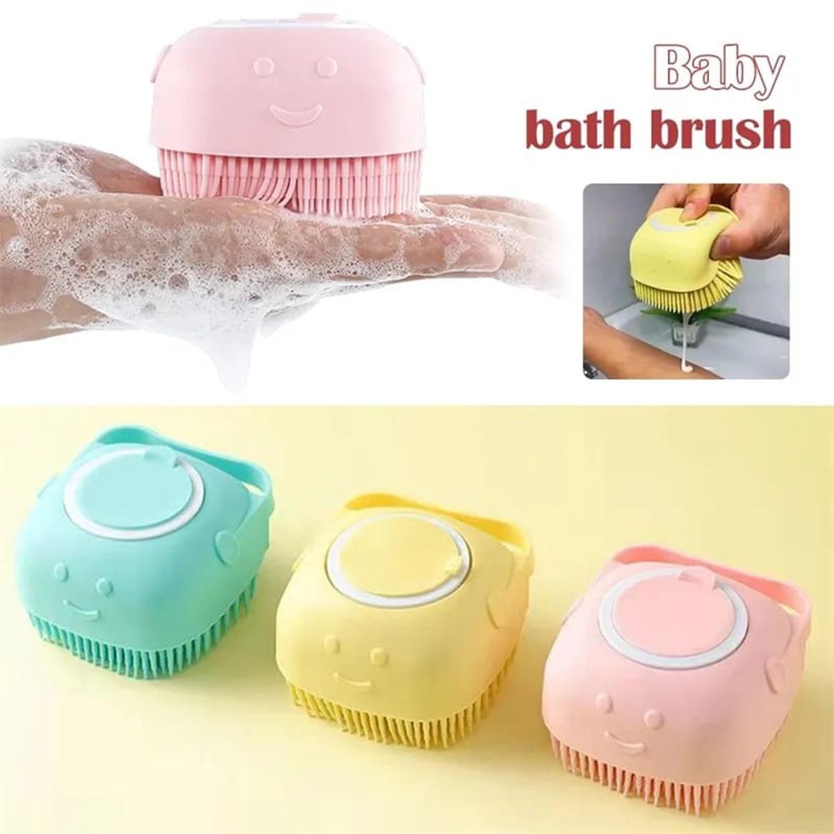 🧼 2-in-1 Silicone Bubble Bath Brush! ✨