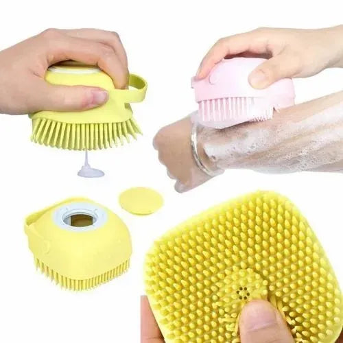 🧼 2-in-1 Silicone Bubble Bath Brush! ✨