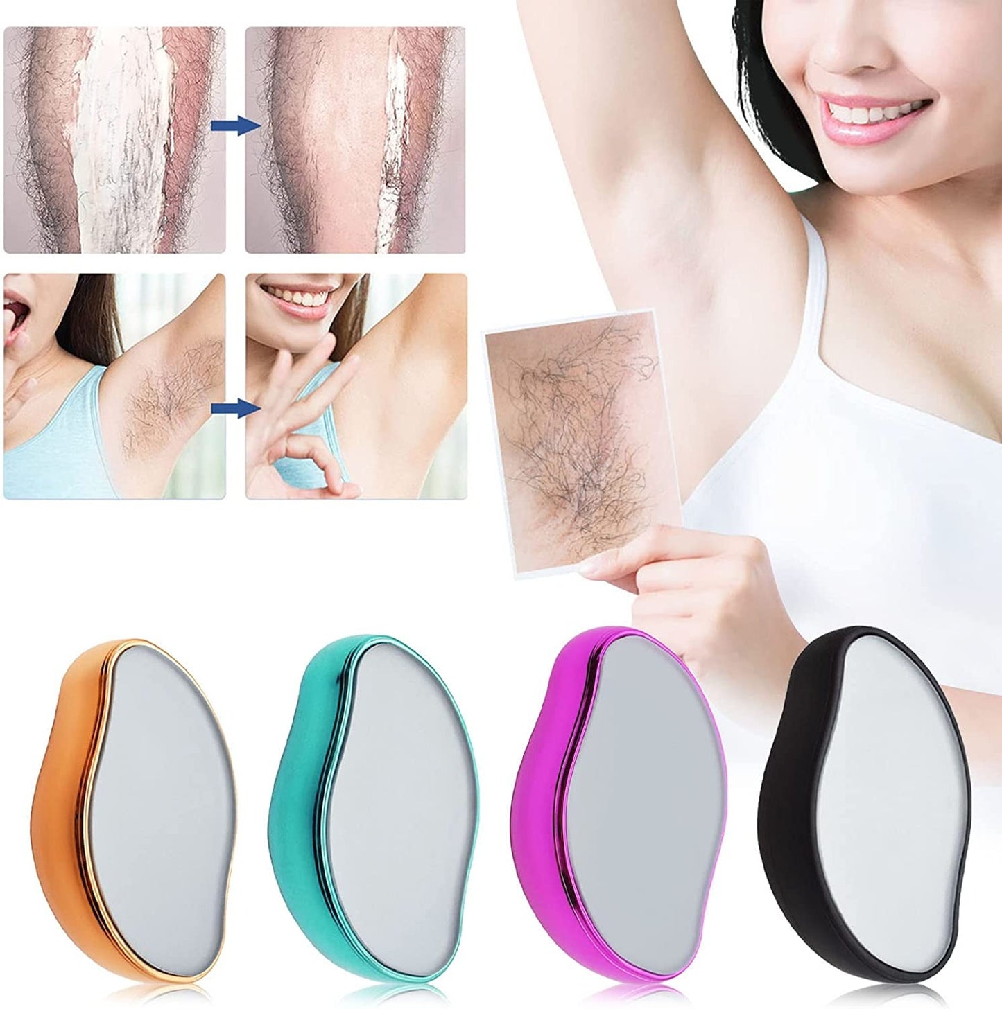 Crystal Hair Eraser – Painless Hair Removal Tool ✨