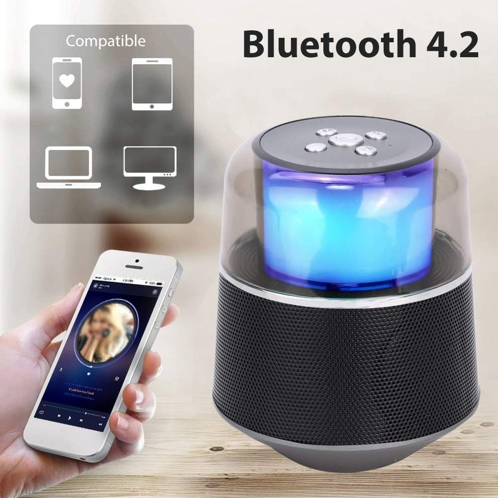 Mini Bluetooth Speaker 🔊✨ | LED Light • TF Card