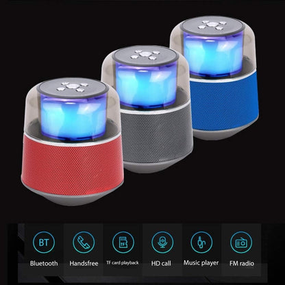 Mini Bluetooth Speaker 🔊✨ | LED Light • TF Card